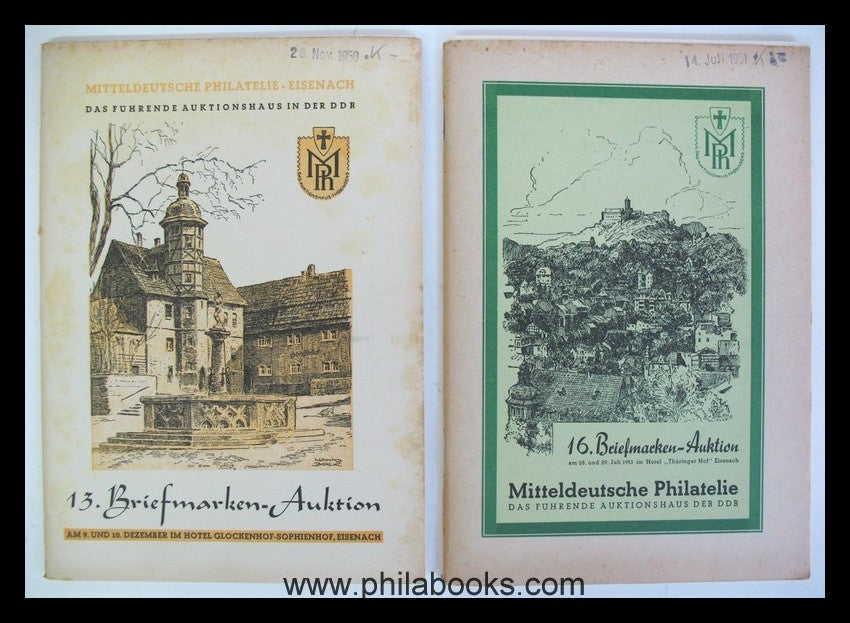 Mitteldeutsche, auction ex 007-016, 1949/1951