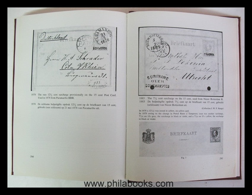 Riddell, Dr. J.D., Postgeschiednis Suriname/ A Postal History 1700 ...