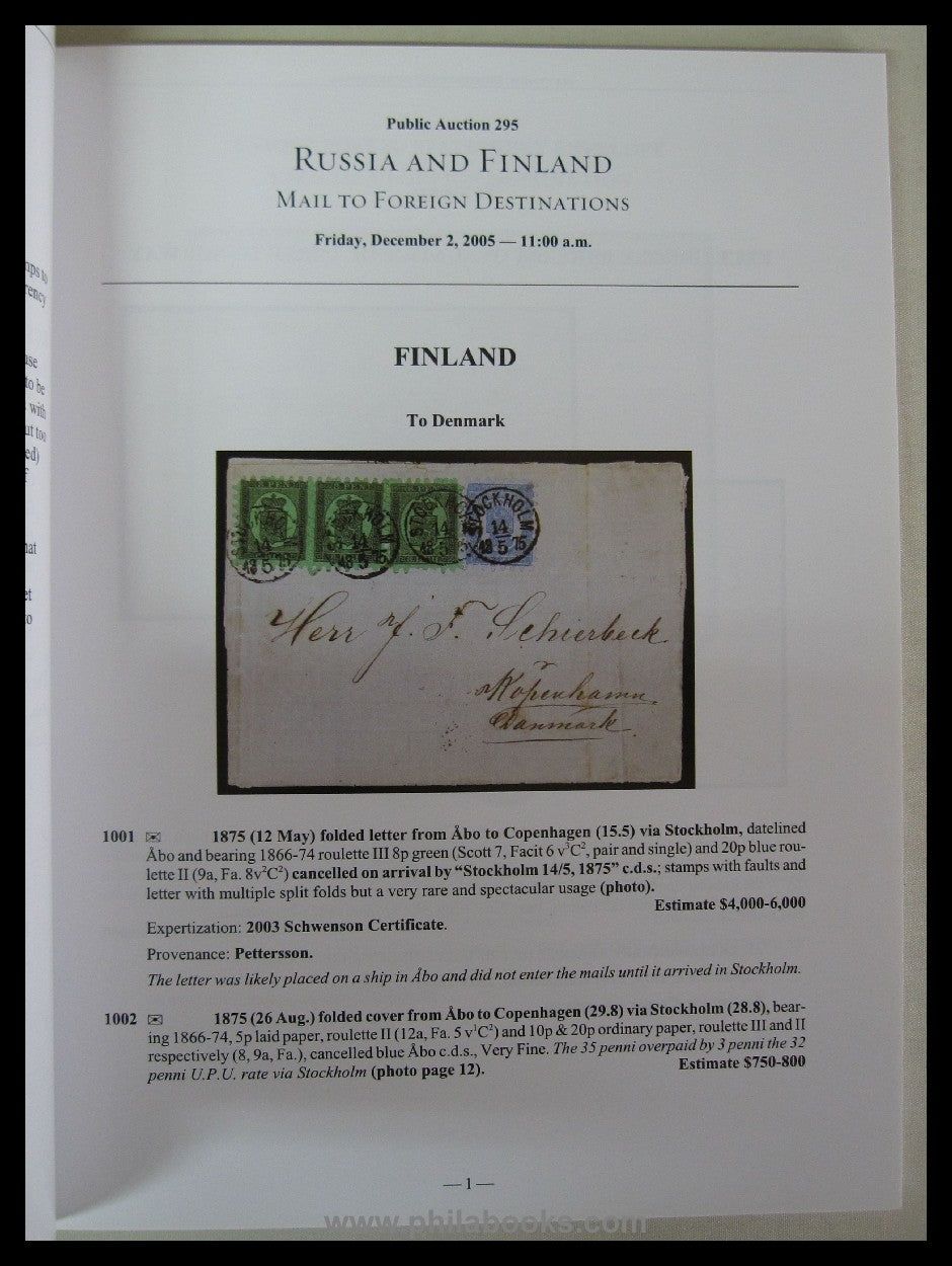 Bennett, Auction 295, 2005-12, Russia