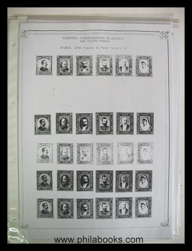 Russland Vignetten vor 1914, Kopie einer Spezialsammlung, dabei au ...