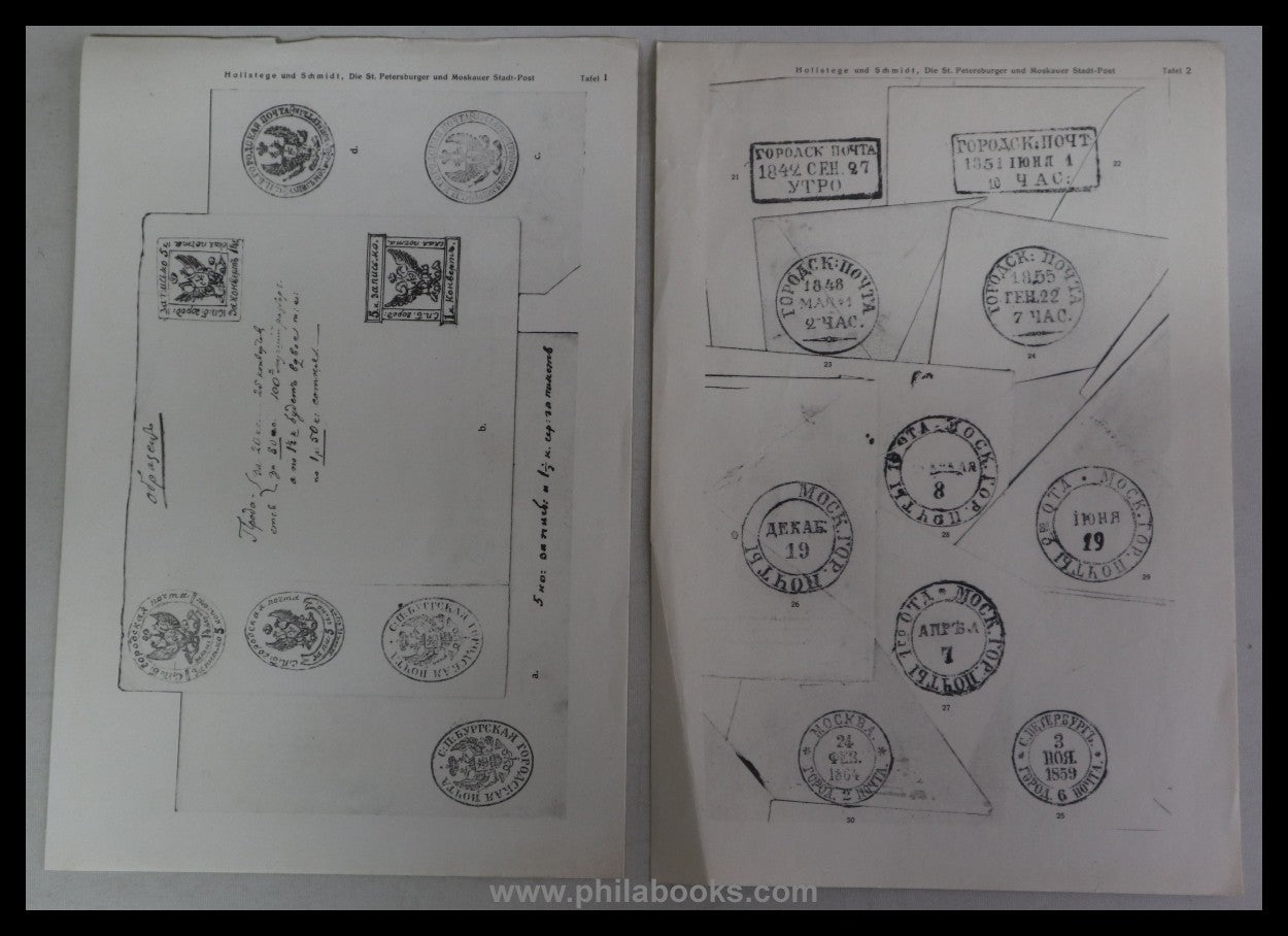 Hollstege/ Schmidt, Die St. Petersburger und Moskauer Stadt-Post,  ...