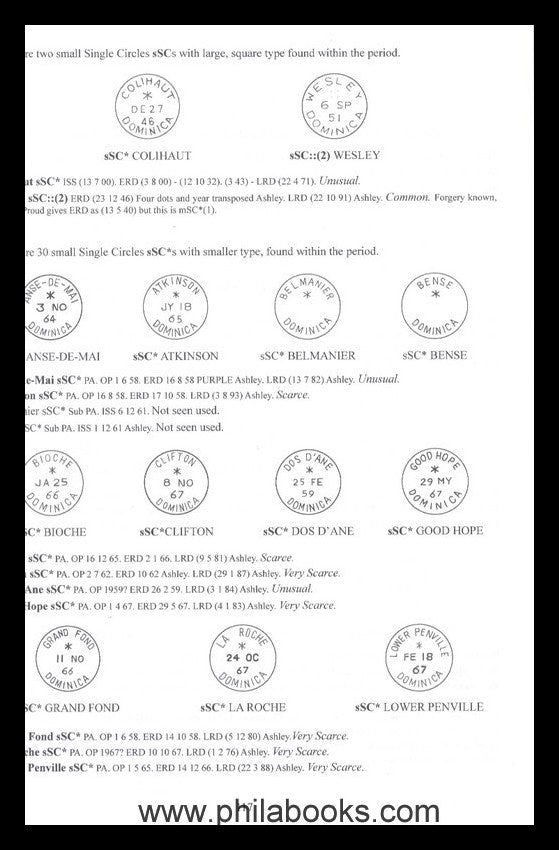 Horry, D.,  The Encyclopaedia of British West Indies Postmarks. Qu ...