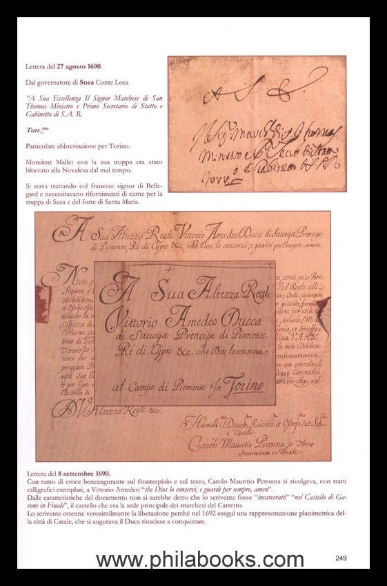 Robetti/Vanara, La Communicazione Epistolare da e per Torino, II V ...