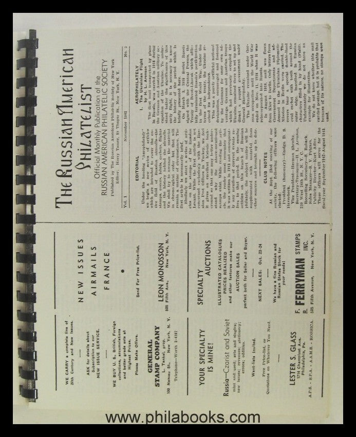 The Russian American Philatelist, Official Monthly Publication of  ...
