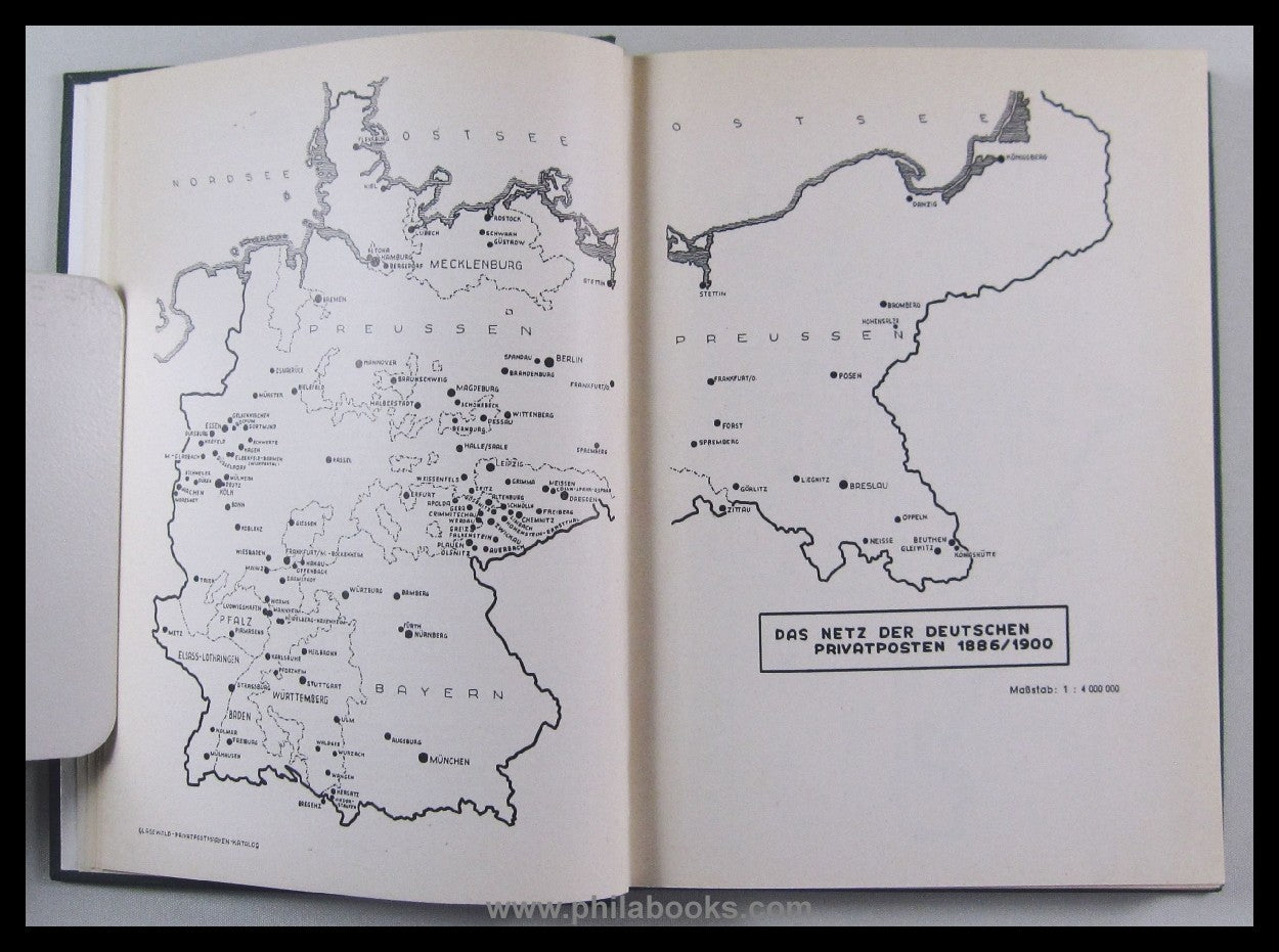 Glasewald, G., private postage stamp catalog, here the original edition...