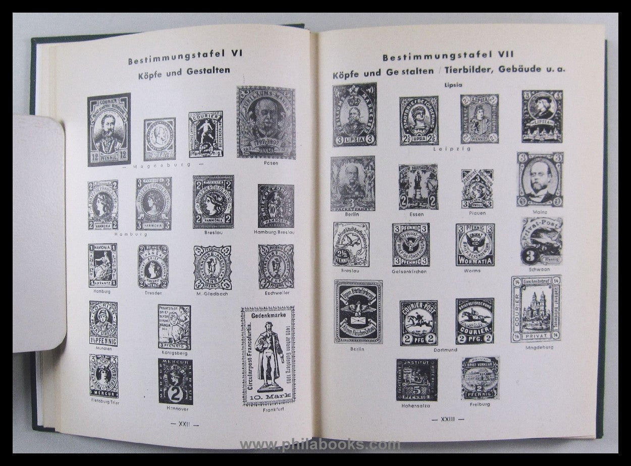 Glasewald, G., private postage stamp catalog, here the original edition...