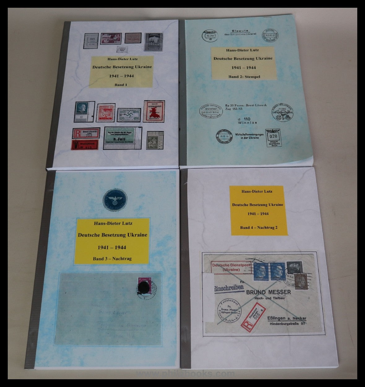 Lutz, H.-D., German Occupation of Ukraine 1941-44, 2013/19, 4 volumes ...