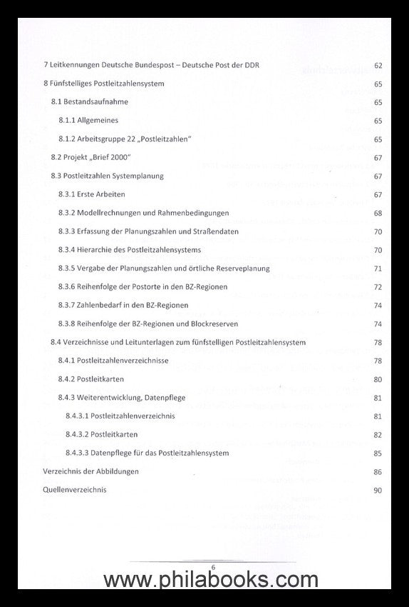 Queck, F., postal codes in Germany, history and detail ...