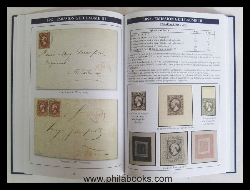 Goebel, R., Catalog spécialisé du Luxembourg, Volume I Des Origi ...
