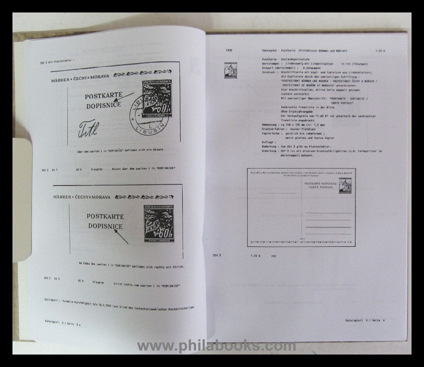 ArGe Czechoslovakia (ed.), postal stationery Protectorate of Bohemia and M...