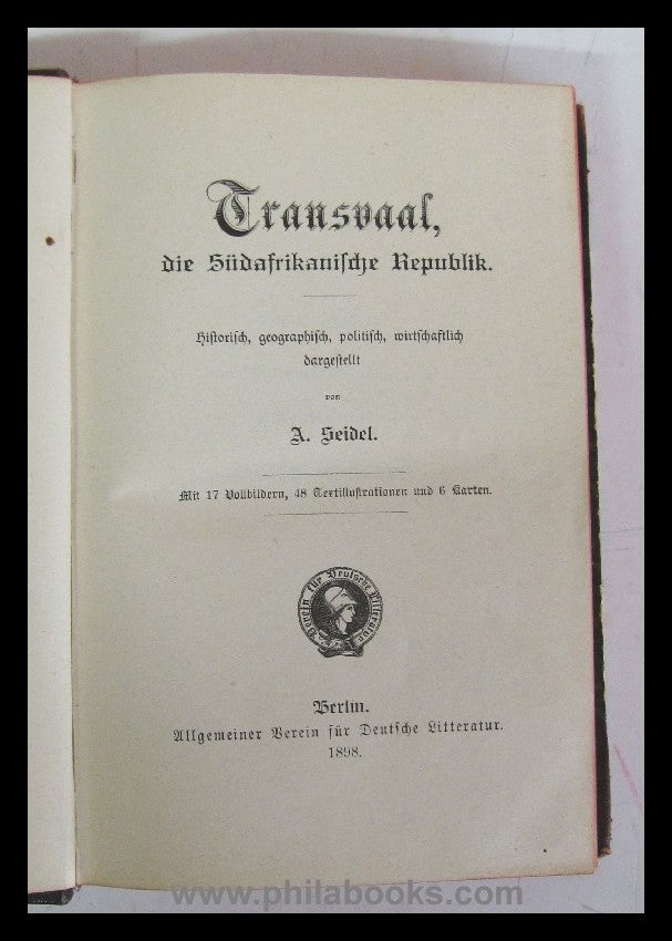 Transvaal, the South African Republic, historical, geographical ...