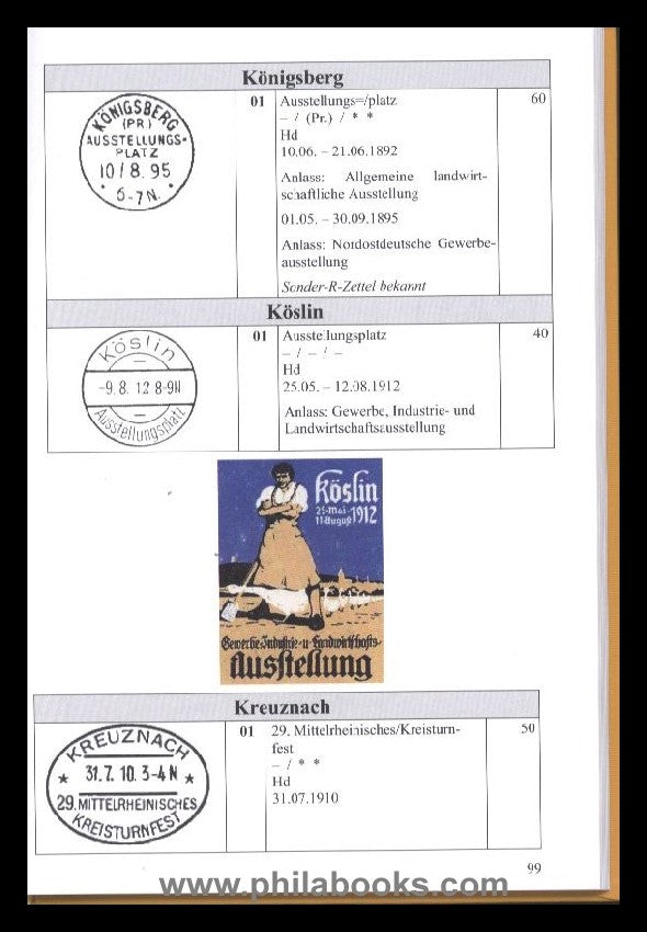 Bochmann, J., Catalog of German occasional stamps, The classic ...