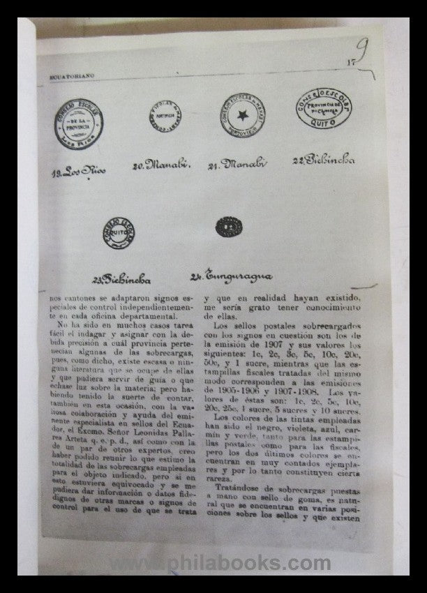 Christophersen, C., Republica del Ecuador, mehrere Beiträge, gesam ...