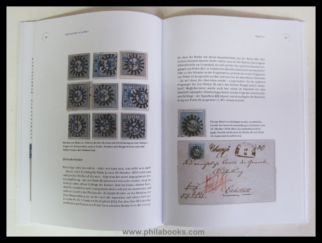 Frieauff/Kleinhenz, Die Platten der 3 Kreuzer blau (Bayern Nr. 2), ...