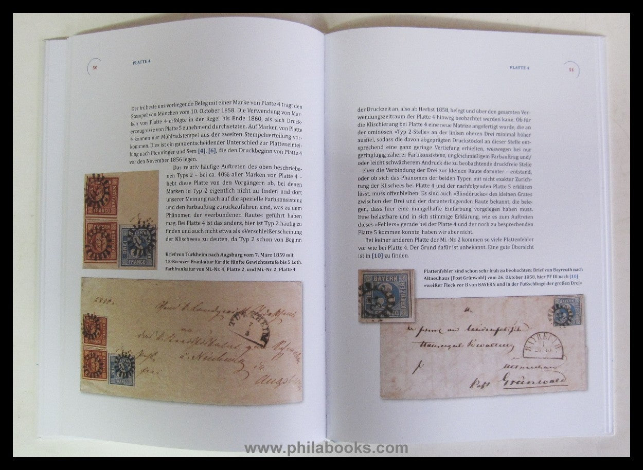 Frieauff/Kleinhenz, Die Platten der 3 Kreuzer blau (Bayern Nr. 2), ...