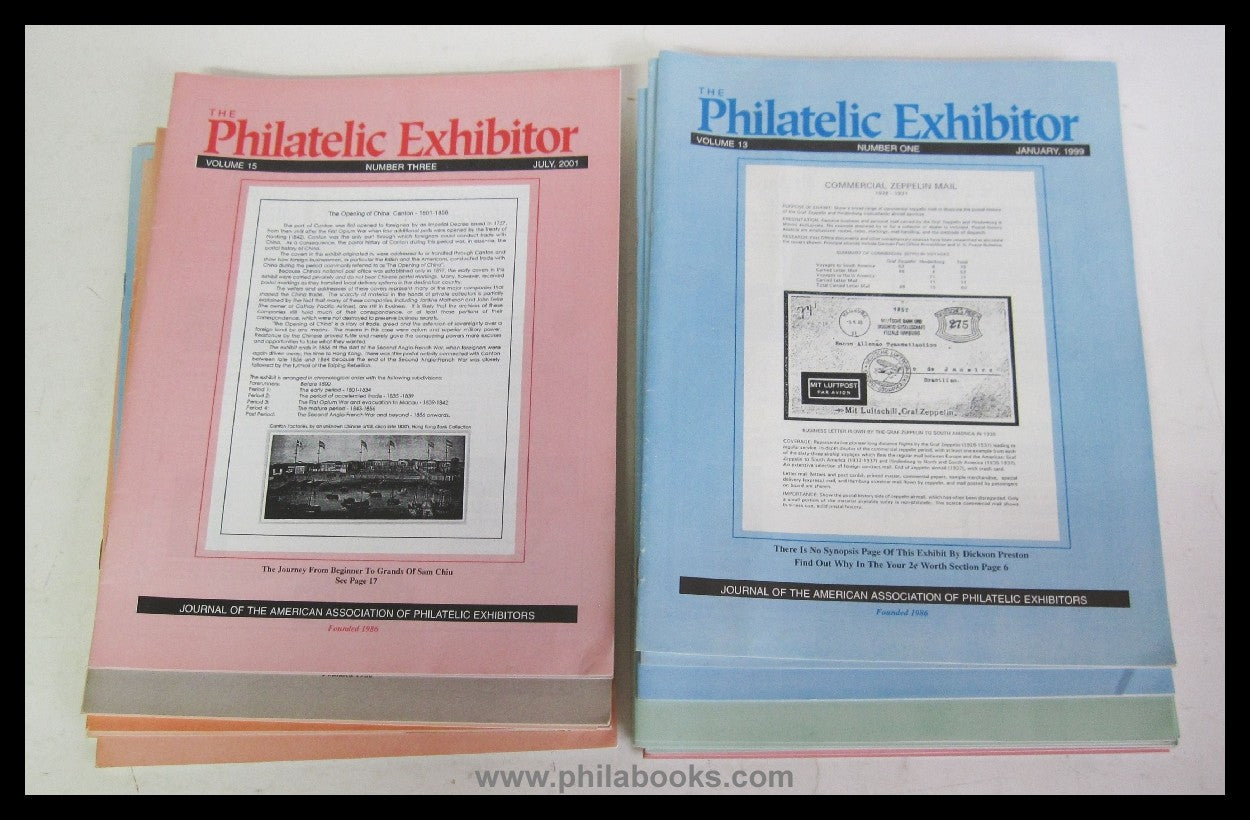 The Philatelic Exhibitor (USA), here a collection of issues no....