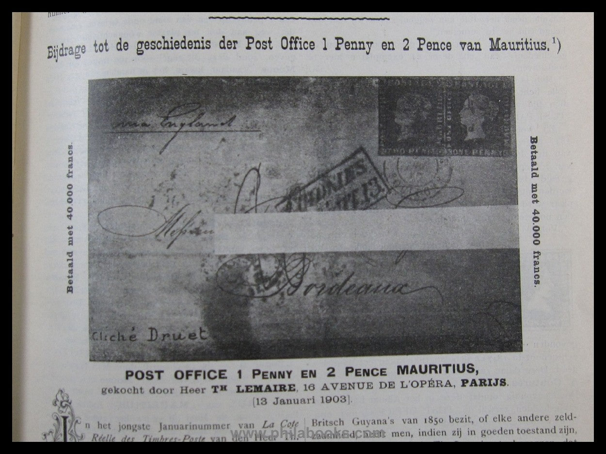 Nederlandsch Tijdschrift voor Postzegelkunde, 1902/3 gebunden, gut ...