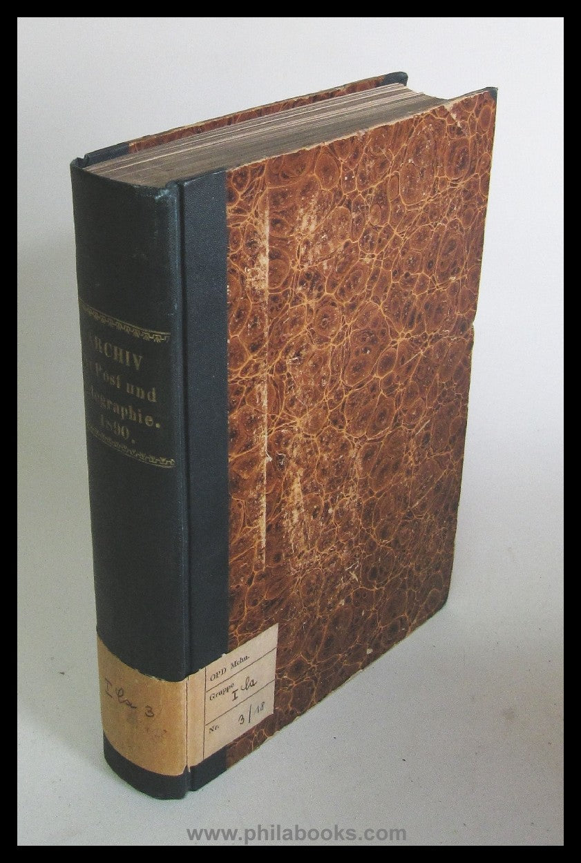 1890-95, archive for postal history and telegraphy, supplements to the ...