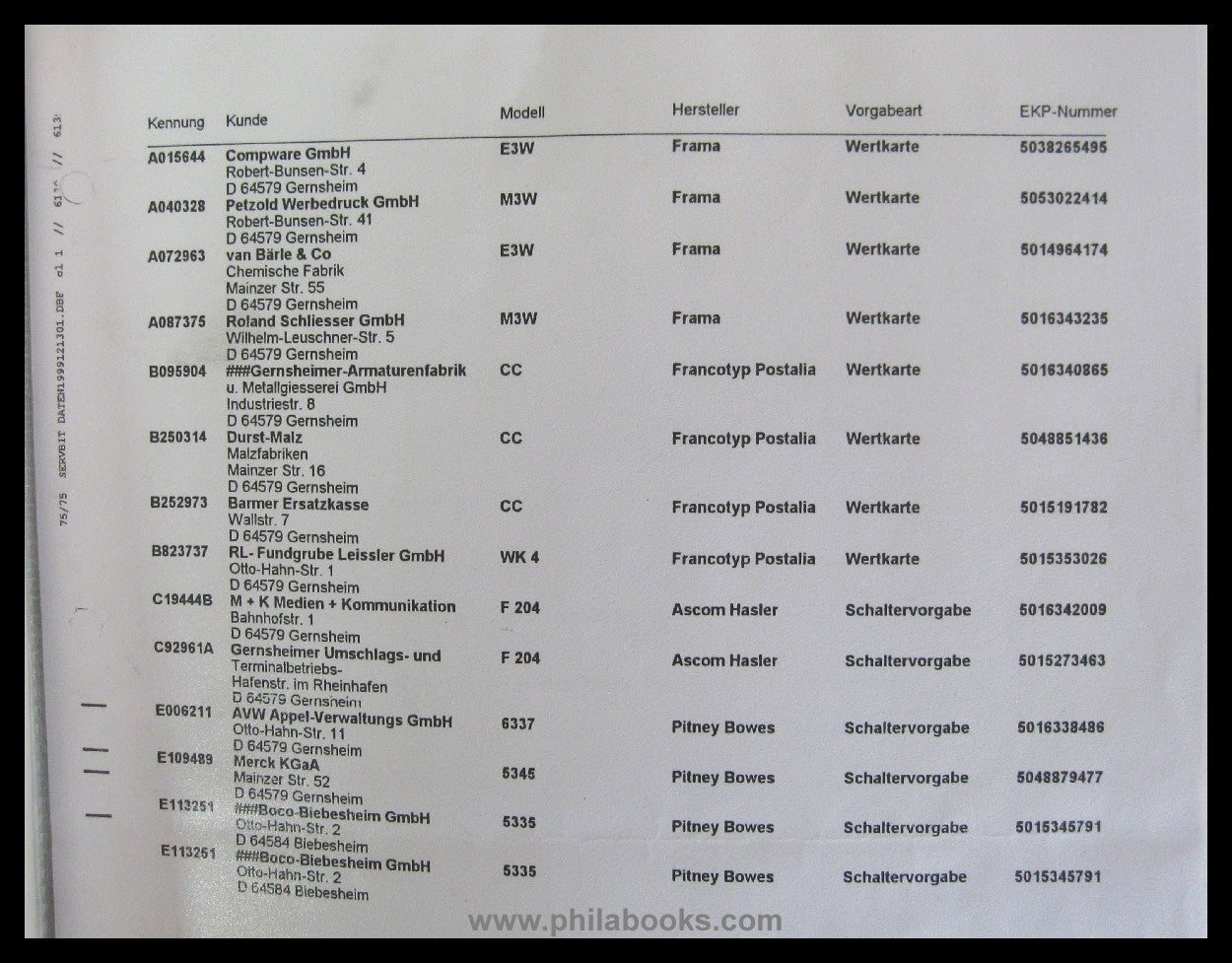 Einschreibe-und Wertbriefsendungen ca 1989, Leitzordner mit Sammle ...