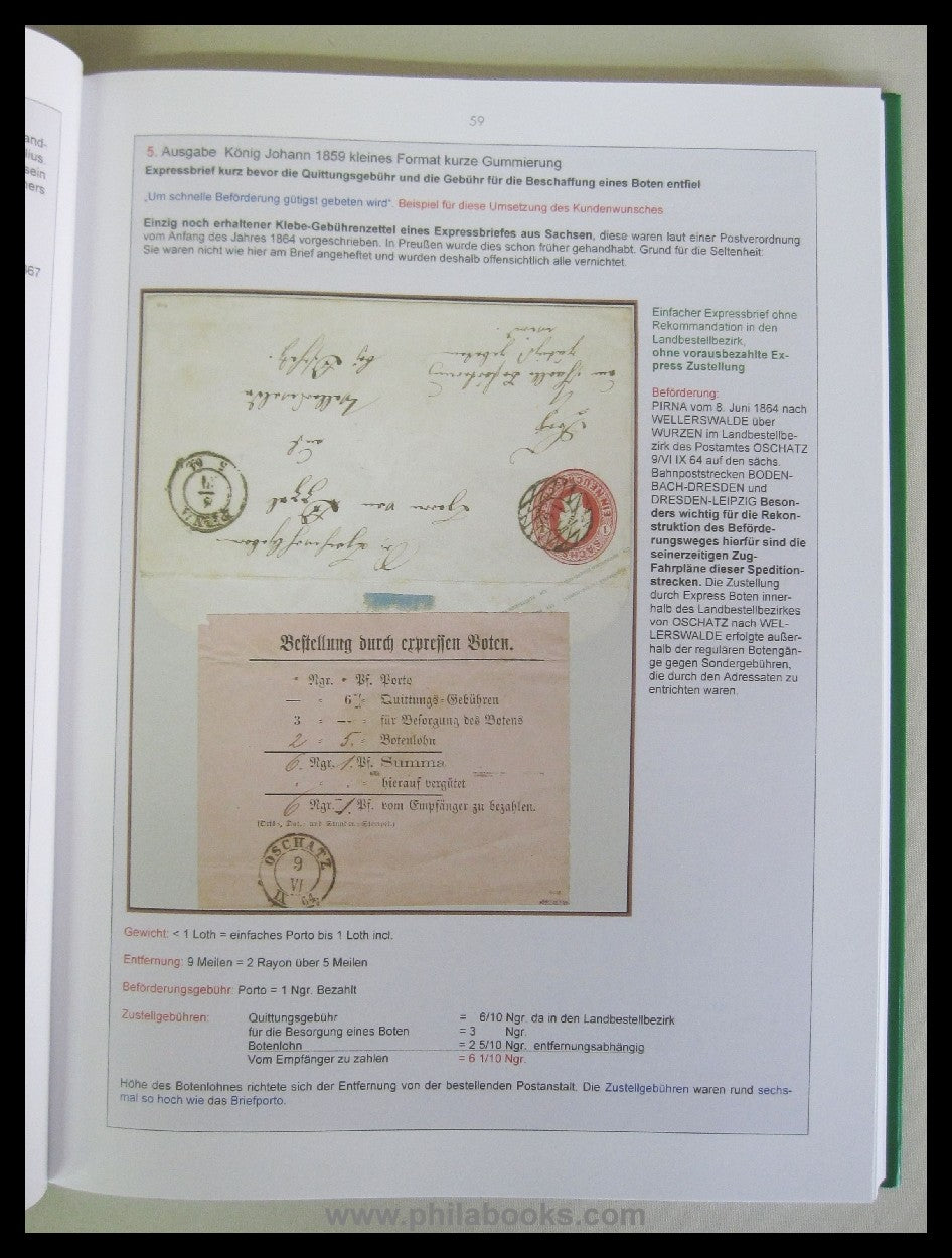 Heinrich Köhler (ed.), Kingdom of Saxony - The Franko envelopes/...