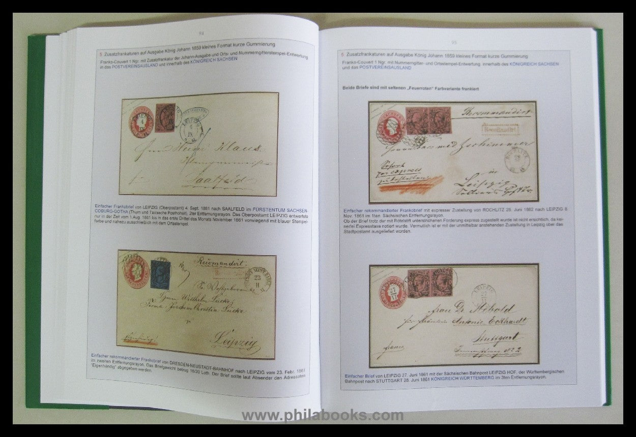 Heinrich Köhler (ed.), Kingdom of Saxony - The Franko envelopes/...