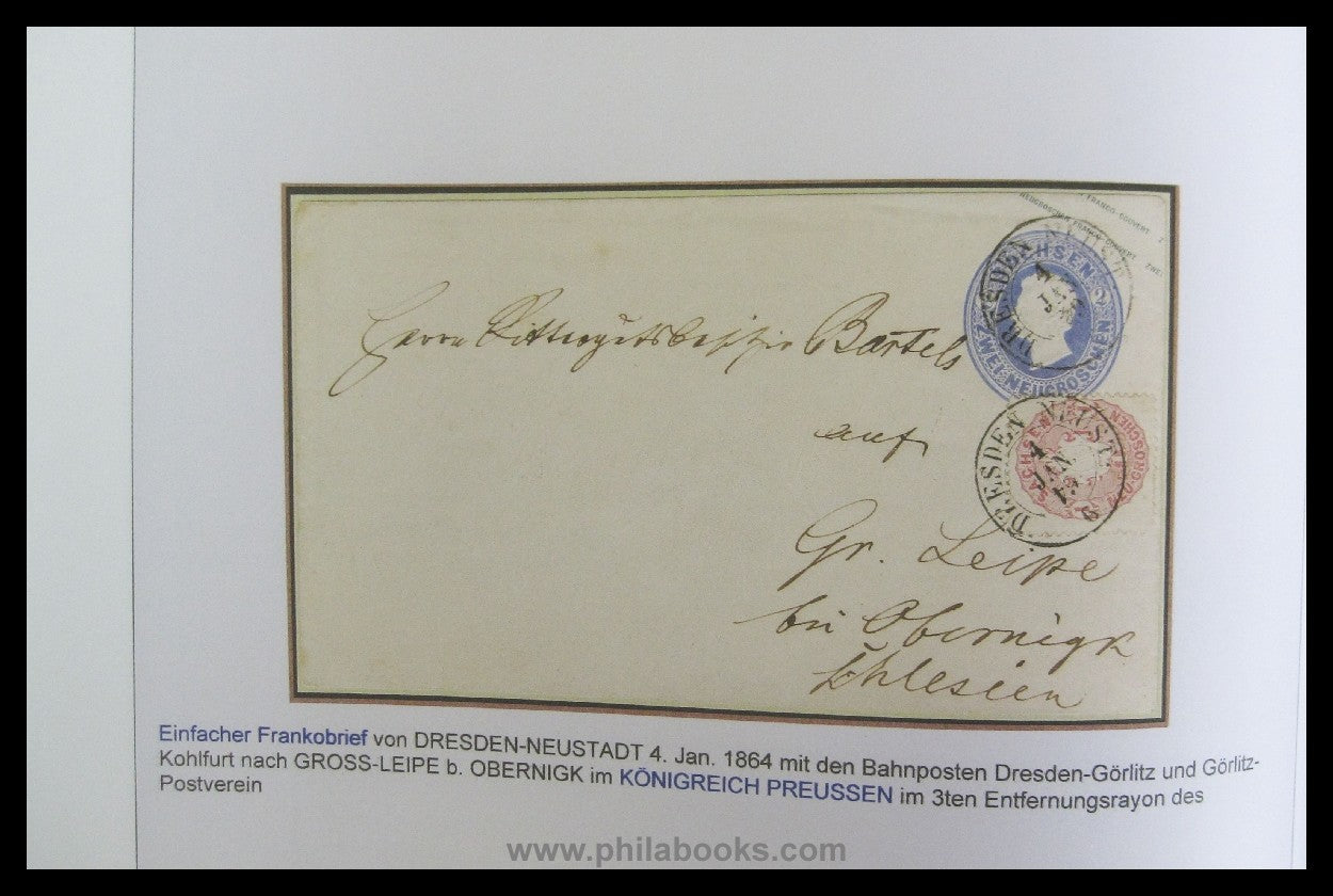 Heinrich Köhler (ed.), Kingdom of Saxony - The Franko envelopes/...