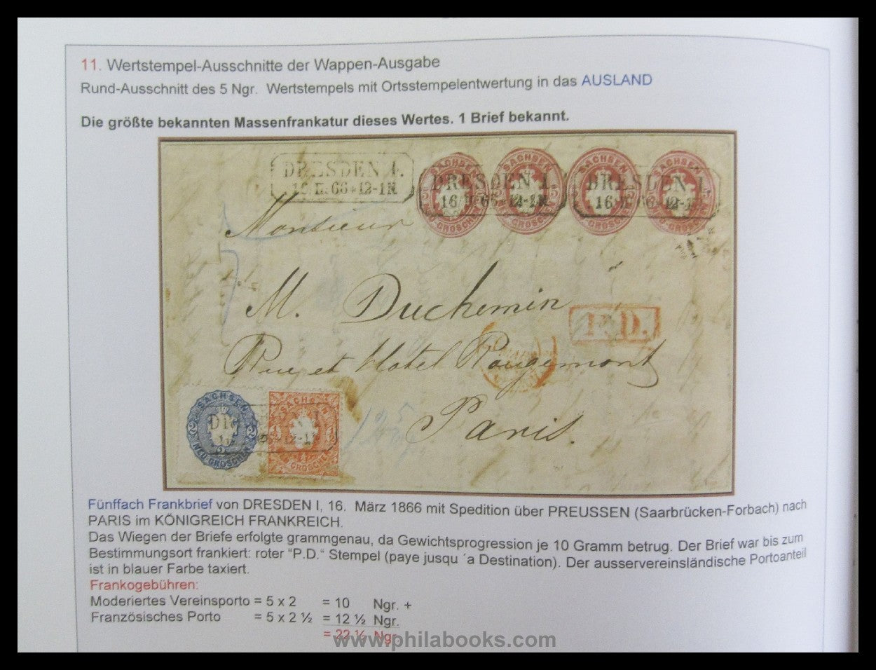 Heinrich Köhler (ed.), Kingdom of Saxony - The Franko envelopes/...