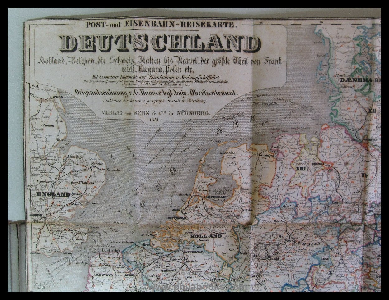 Hauser, G. [kgl. bayer. Oberlieutenant], Post-und Eisenbahn-Reisek ...