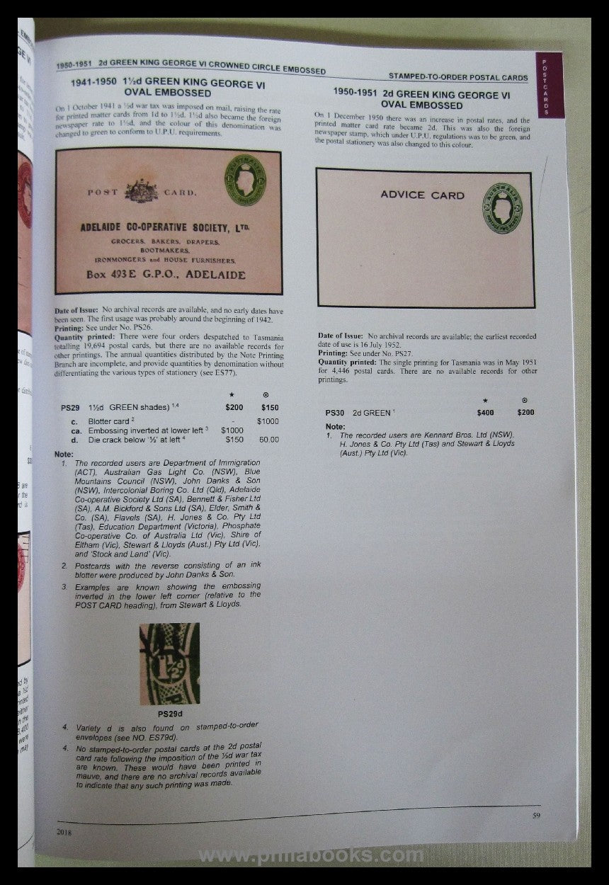 Brusden-White, The Australian Commonwealth Specialists' Catalog, ...