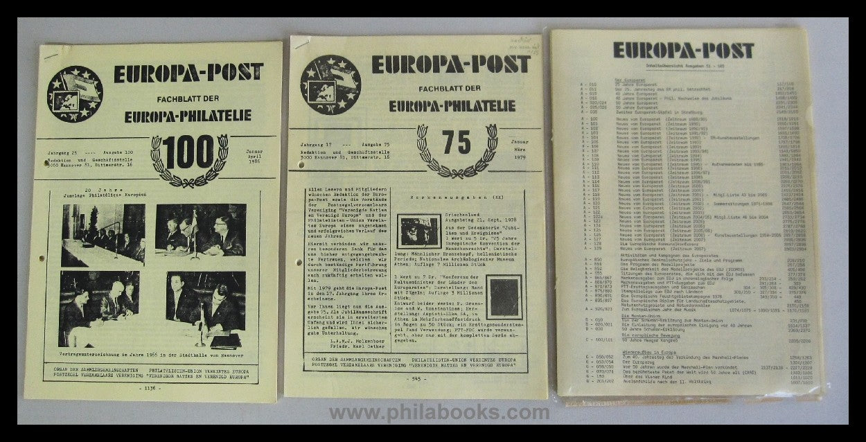 EUROPA-POST, Fachblatt der Europa-Philatelie, hier ein umfangreich ...