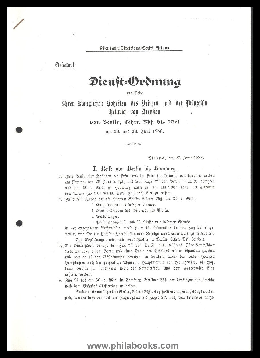 Bahnpost Schleswig-Holstein, Kiel, Hamburg, Leitzordner mit Forsch ...