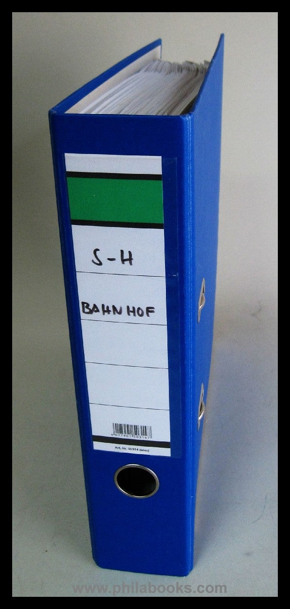 Schleswig-Holstein Bahnpost, Leitzordner mit Kopien zum ArGe-Katal ...