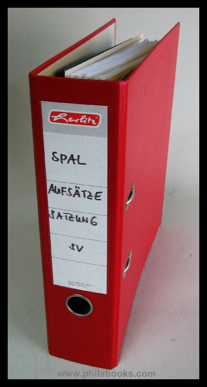 SPAL, Elsass-Lothringen, ein Ordner mit Sonderveröffentlichungen z ...