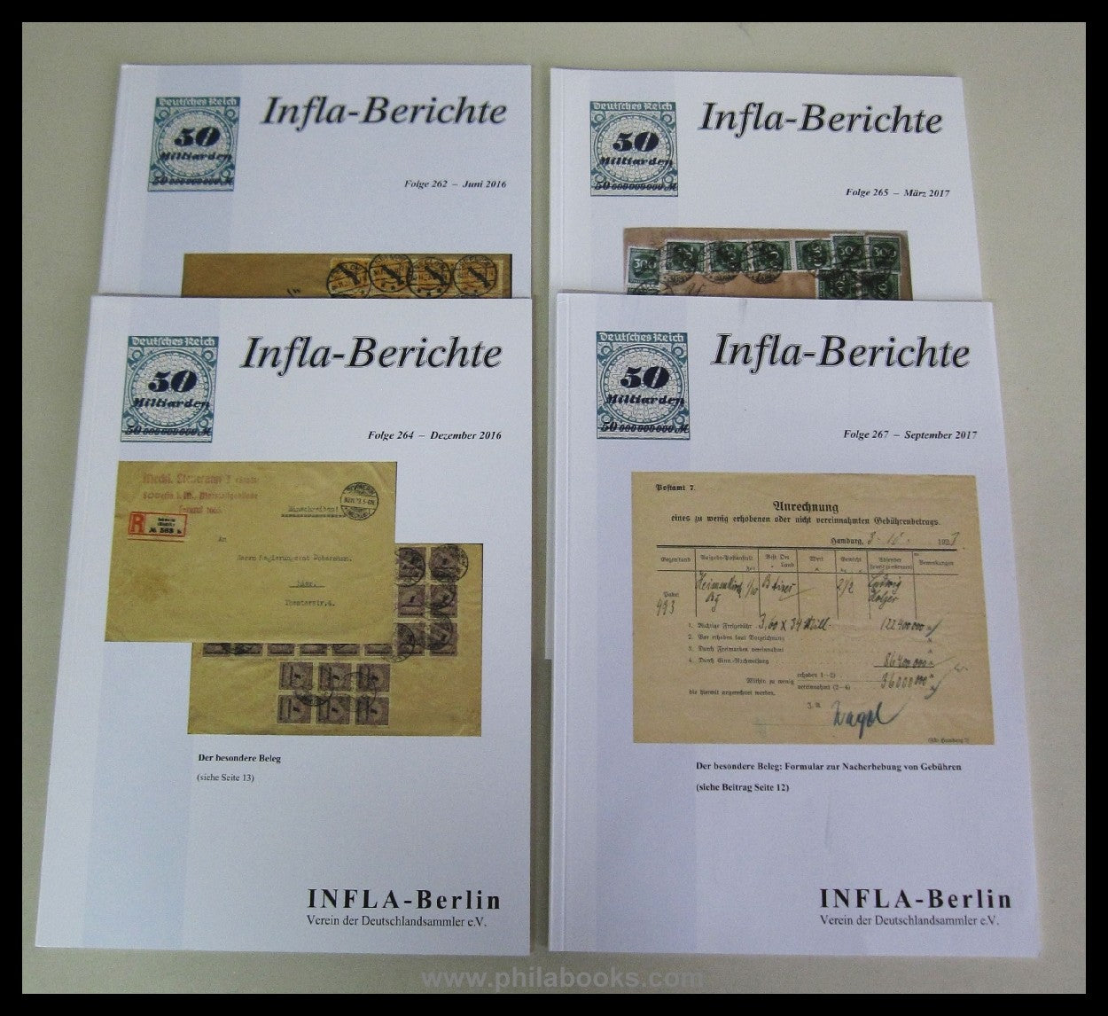 INFLA-Berlin, Infla-Berichte, Folge 259, 260, 261, 262, 264, 265,  ...