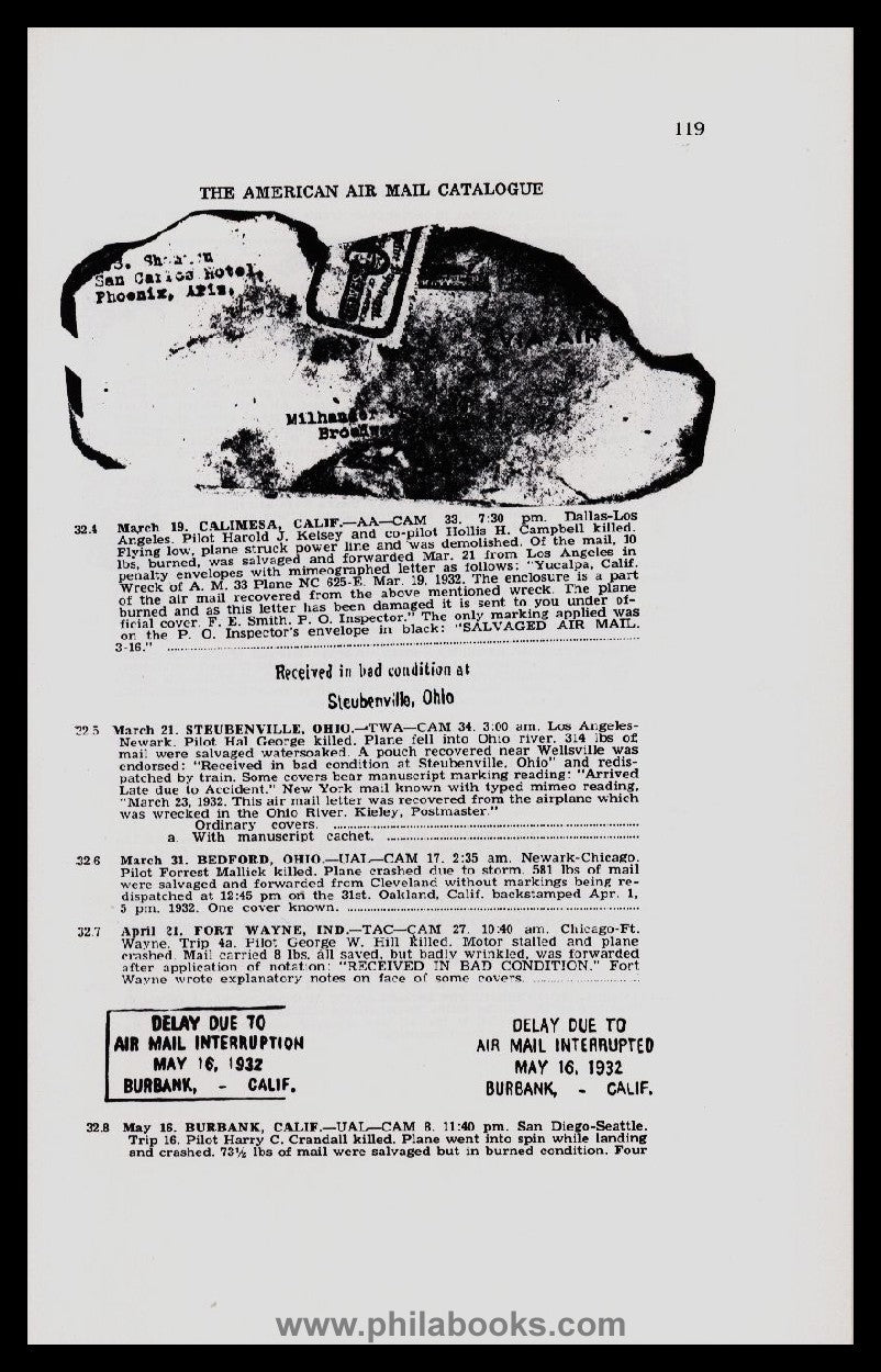 Eisendrath, J. L., Crash Covers - An Aerophilatelic Challenge, 197 ...