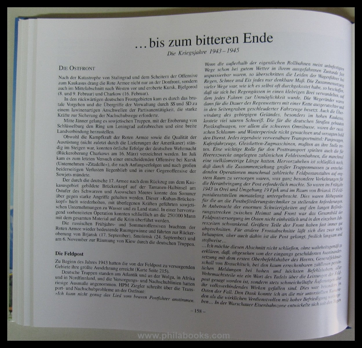 Oberleitner, G., Geschichte der Deutschen Feldpost 1937-1945, 1993 ...