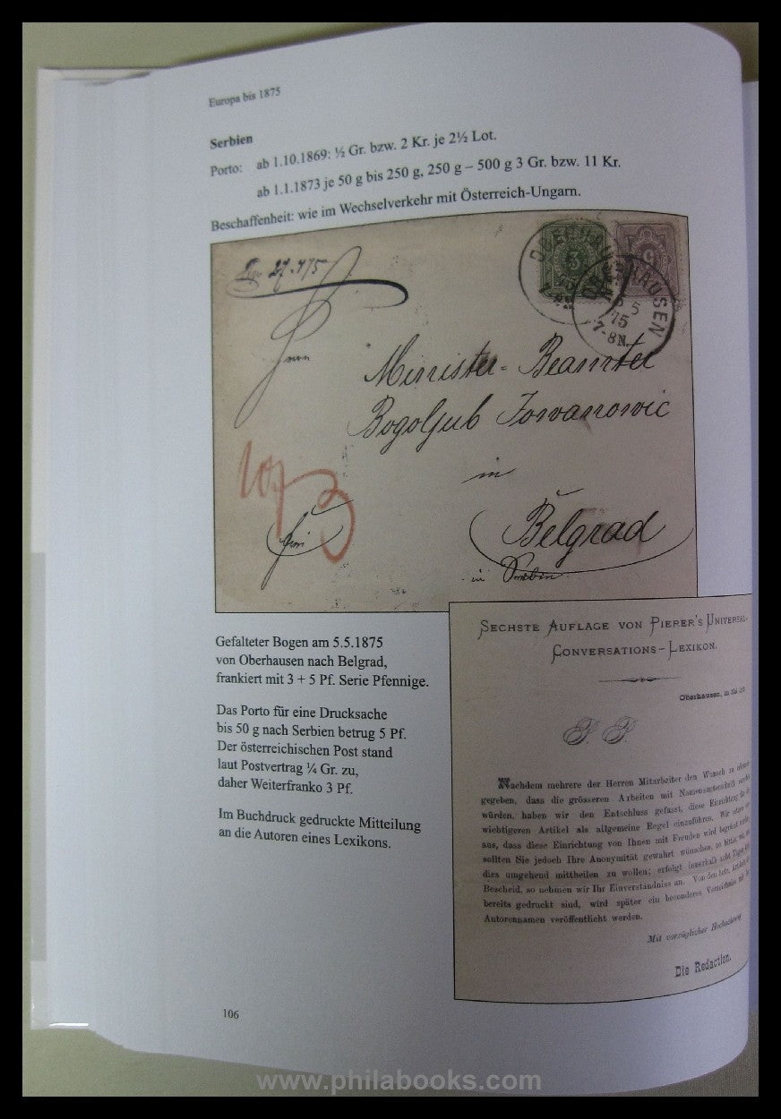 Hansen, R., Drucksachen aus dem Norddeutschen Postgebiet und dem R ...