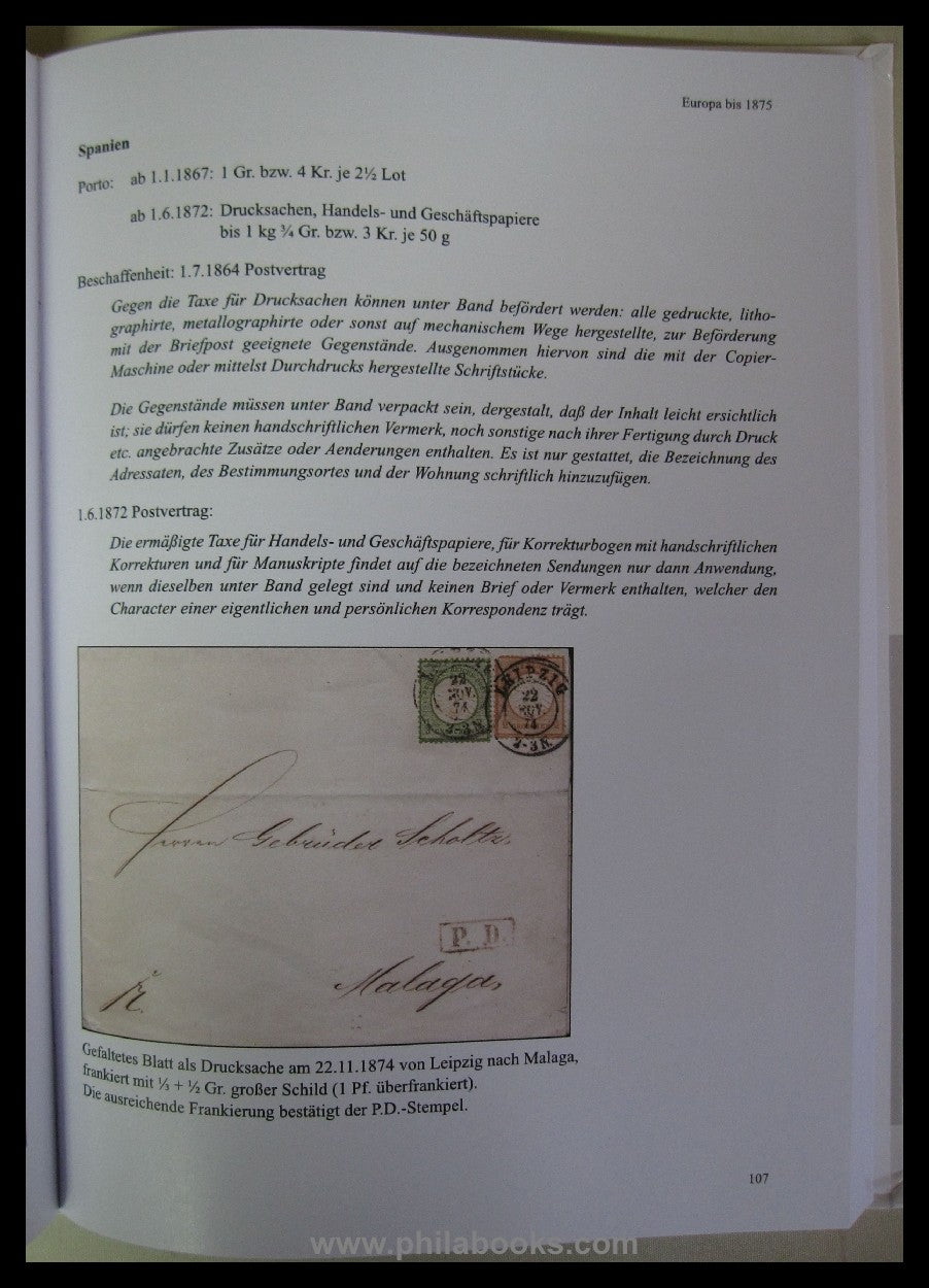 Hansen, R., Drucksachen aus dem Norddeutschen Postgebiet und dem R ...