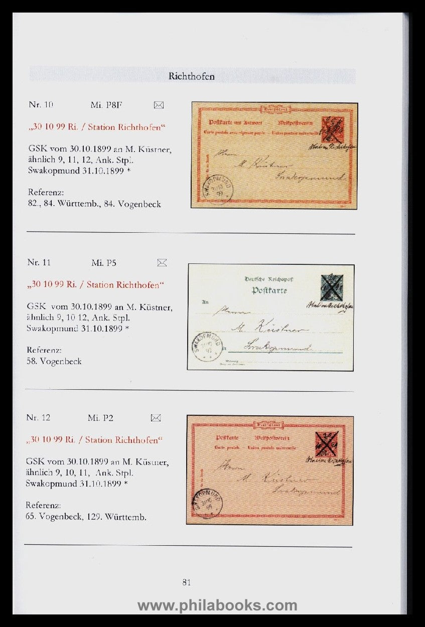 Albert, U., Die Bahnpost in Deutsch-Südwestafrika, Schriftenreihe  ...