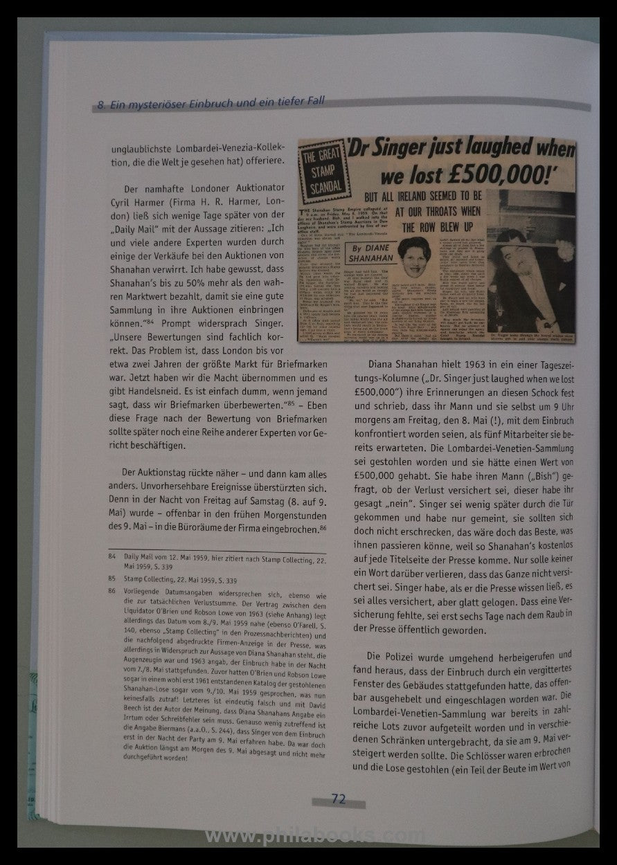 Maassen, W., Dr. Paul Singer &amp; the Story of the Shanahan Auction...