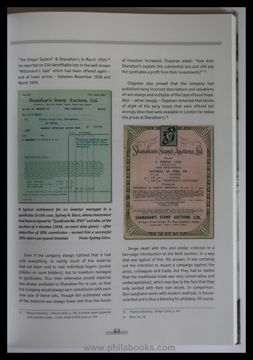 Maassen, W., Dr. Paul Singer &amp; the History of Shanahan Auctions. F...