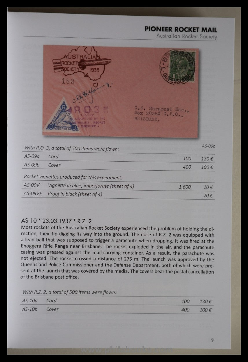 Hopferwieser, W.: Pioneer Rocket Mail &amp; Space Mail, revised ...