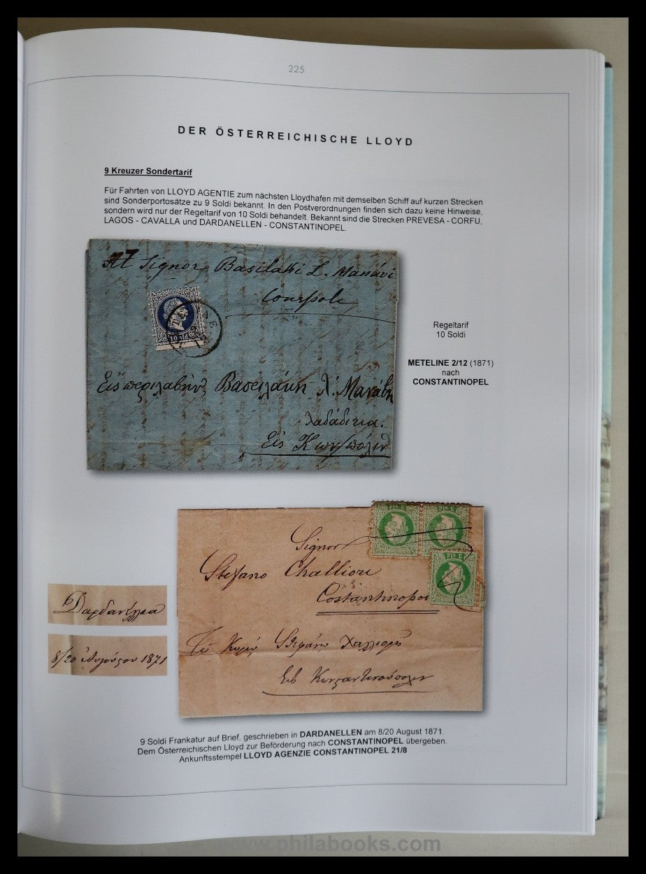 Schindler, W., Die Österreichische Post in der Levante, 200 Jahre  ...