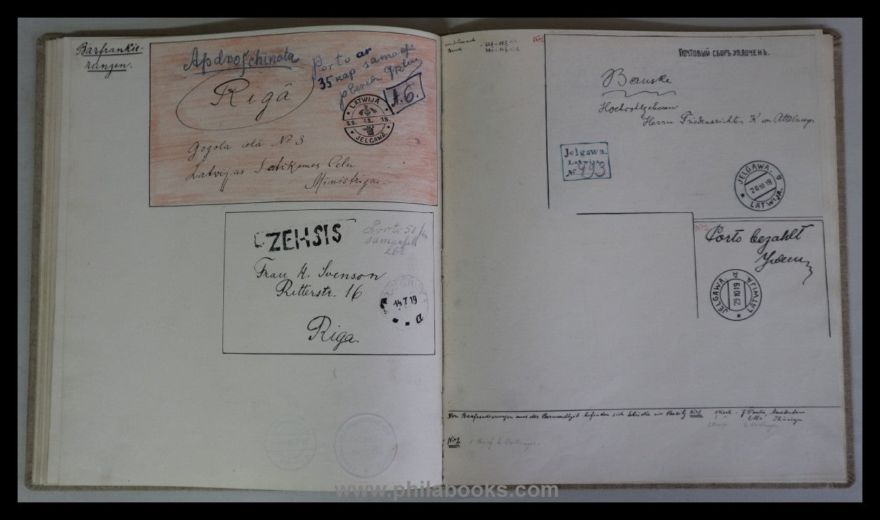 Prov. Stamp of Latvia, a very interesting archive find from a D...