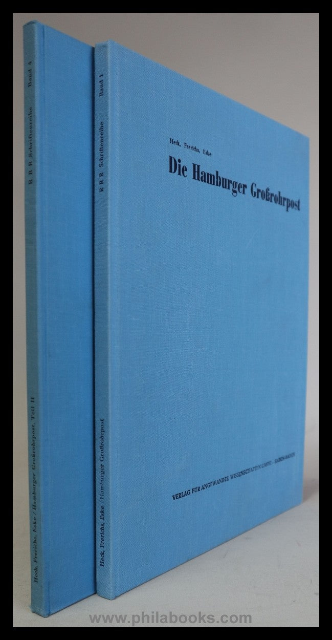 Heck/ Frerichs/ Eske, Die Hamburger Großrohrpost, Verlag für angew ...