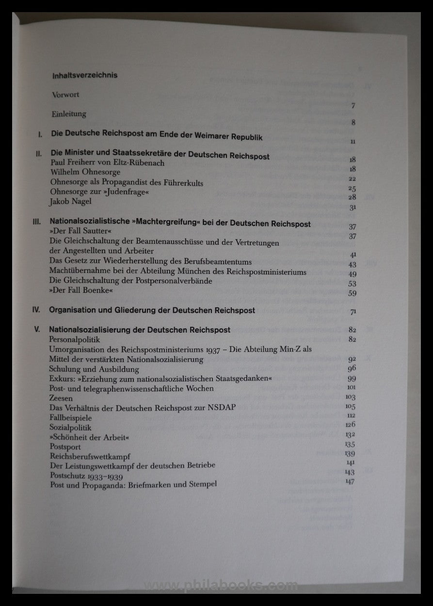 Lotz/Ueberschär, Die Deutsche Reichspost 1933-45, Eine politische  ...