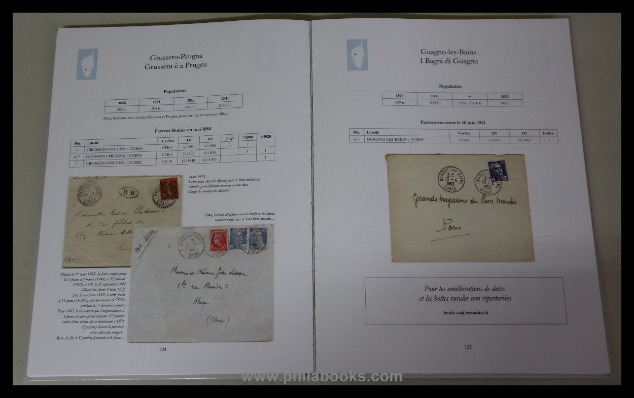 Boule, M., Histoire postale de la Corse, Historique &amp; Catalog, 2 ...
