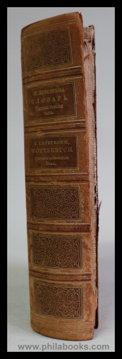 Lenstroem, N., [Riga], Wörterbuch, Deutsch-Russischer Theil, Sonde ...