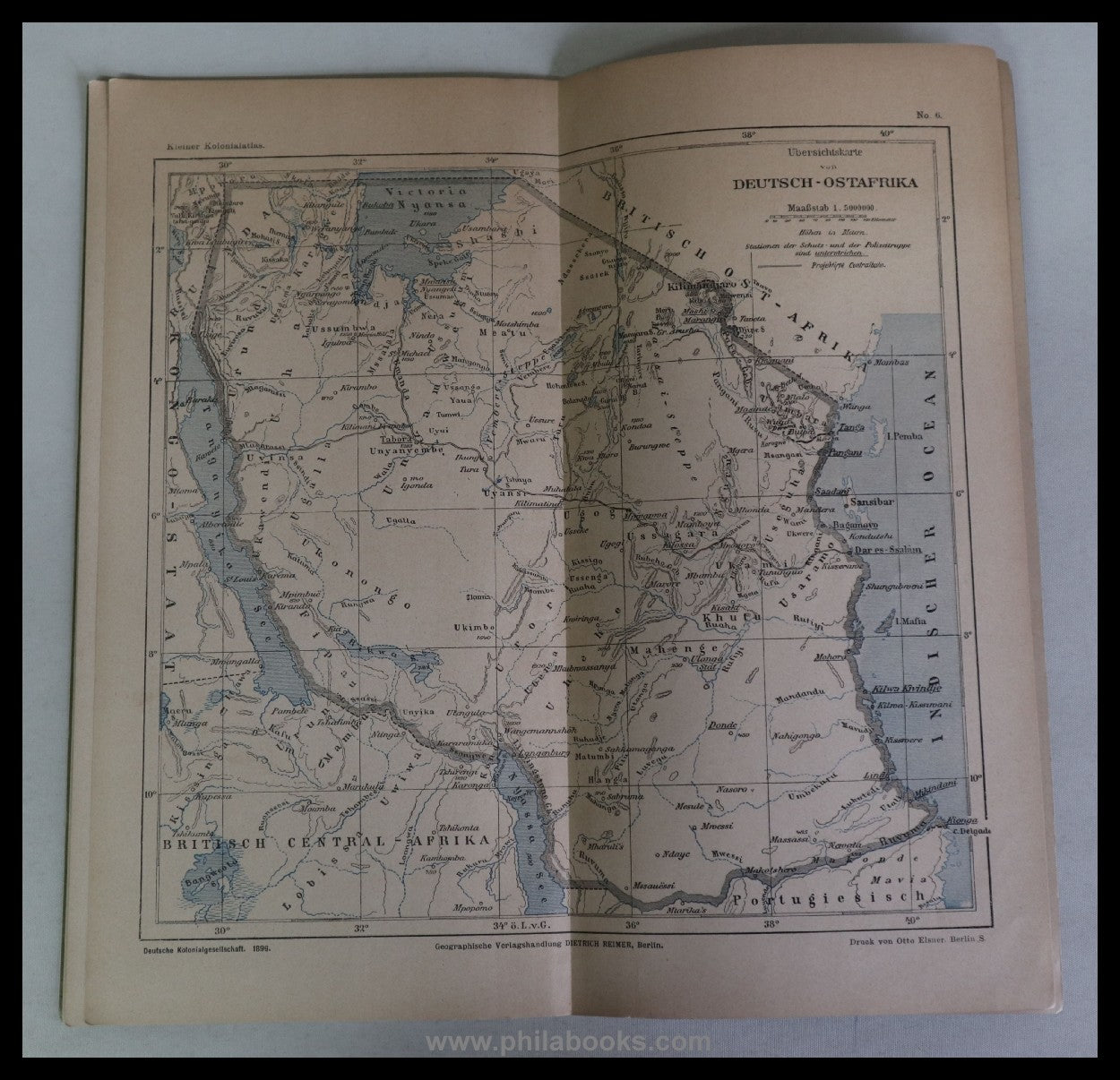 Small German Colonial Atlas, published by the Deutsche K...