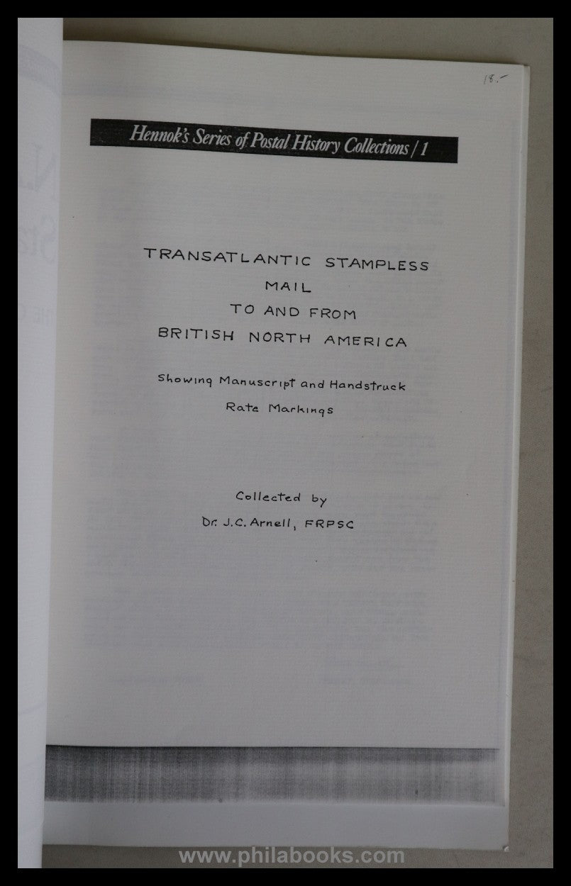 Hennok's Series of Postal History Collections, BNA Transatlanti ...